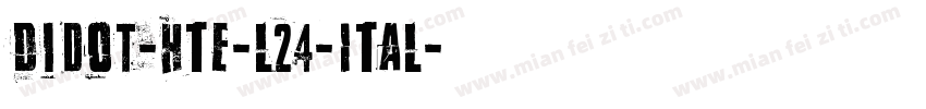 Didot-HTE-L24-ITAL字体转换