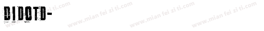 Didotd字体转换