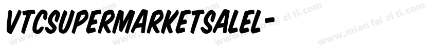 VTCSuperMarketSaleL字体转换