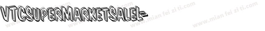 VTCSuperMarketSaleL字体转换