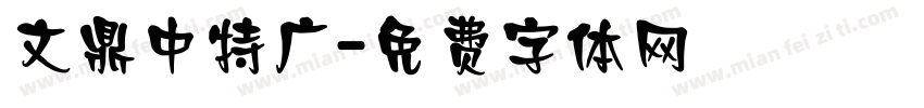 文鼎中特广字体转换