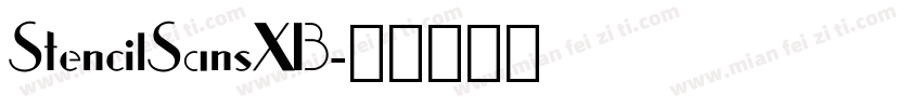 StencilSansXB字体转换