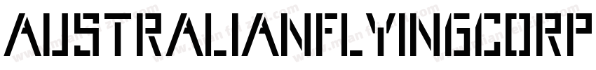 AustralianFlyingCorpsStencilS字体转换