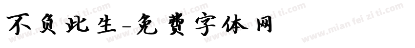 不负此生字体转换
