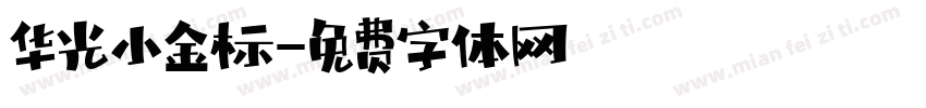 华光小金标字体转换