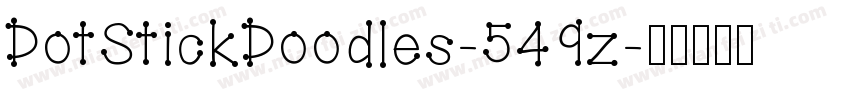 DotStickDoodles-549z字体转换