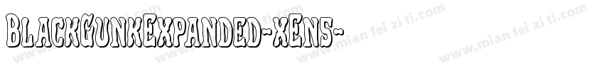 BlackGunkExpanded-xEn5字体转换