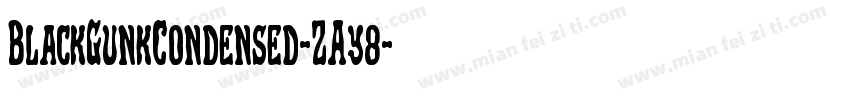 BlackGunkCondensed-ZAy8字体转换