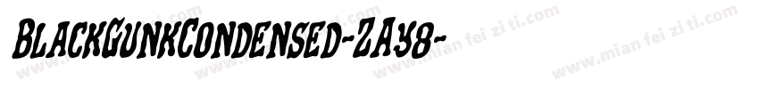 BlackGunkCondensed-ZAy8字体转换