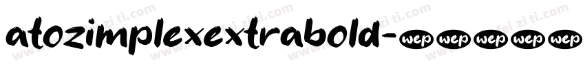 atozimplexextrabold字体转换