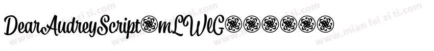 DearAudreyScript-mLWlG字体转换