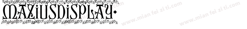maziusdisplay字体转换