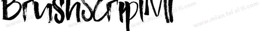 BrushScriptMl字体转换