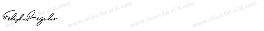 FelishaRegular字体转换
