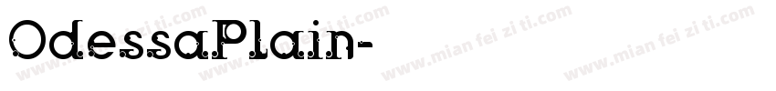 OdessaPlain字体转换