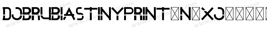 DjbRubiasTinyPrint-n3XJ字体转换