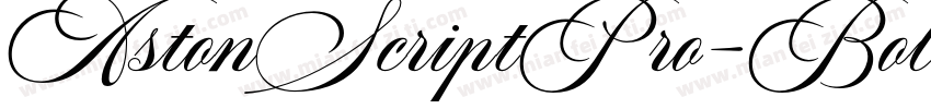 AstonScriptPro-Bold字体转换