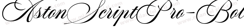 AstonScriptPro-Bold字体转换