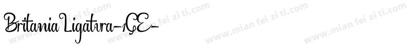 BritaniaLigatura-1GE字体转换