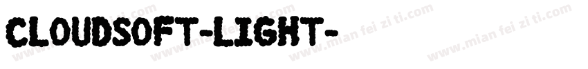 CloudSoft-Light字体转换
