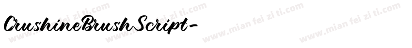 CrushineBrushScript字体转换