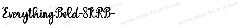 EverythingBold-8KRB字体转换