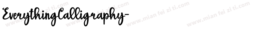 EverythingCalligraphy字体转换