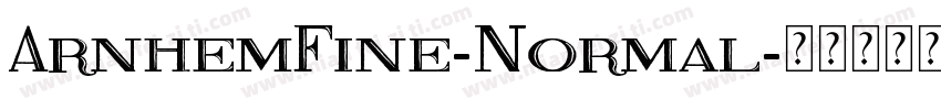 ArnhemFine-Normal字体转换