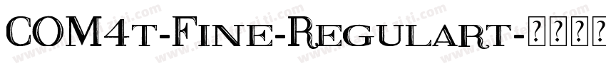 COM4t-Fine-Regulart字体转换