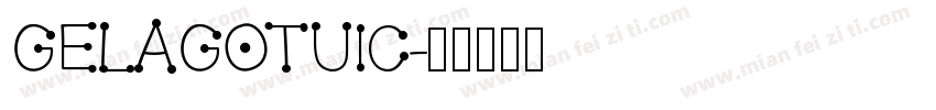 GELAgotuic字体转换