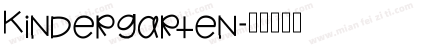 Kindergarten字体转换