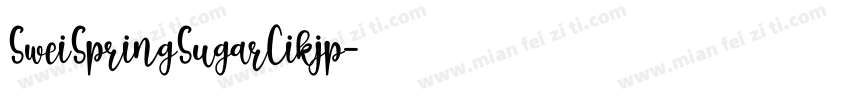 SweiSpringSugarCikjp字体转换