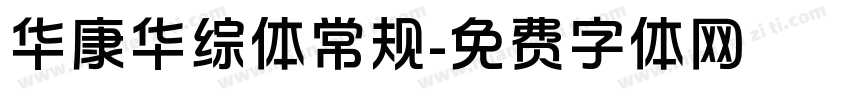 华康华综体常规字体转换