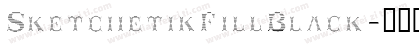 SketchetikFillBlack字体转换