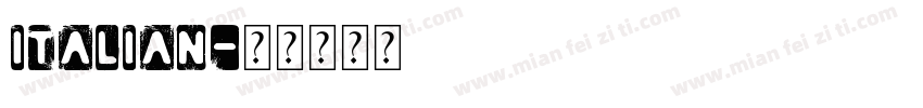 italian字体转换