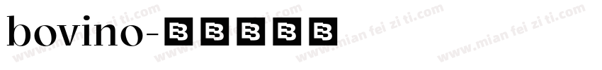 bovino字体转换