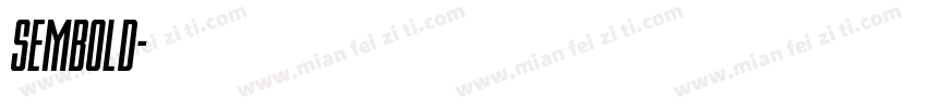 SemBold字体转换