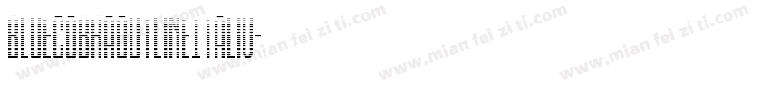 BlueCobraOutlineItaliv字体转换