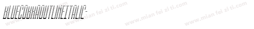 BlueCobraOutlineItalic字体转换