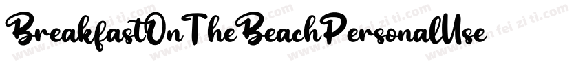 BreakfastOnTheBeachPersonalUse-2Rr3字体转换