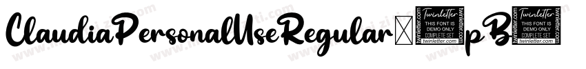 ClaudiaPersonalUseRegular-1pB2字体转换
