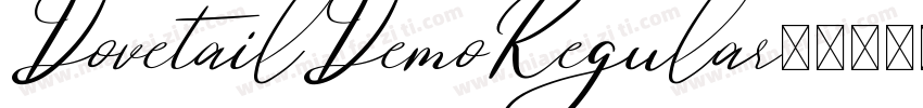 DovetailDemoRegular-2字体转换