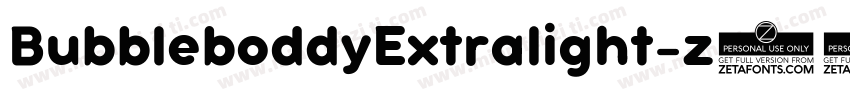 BubbleboddyExtralight-z54X字体转换