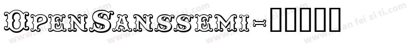 OpenSanssemi字体转换