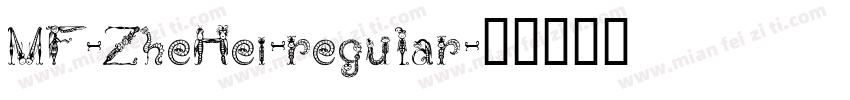 MF-ZheHei-regular字体转换