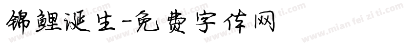 锦鲤诞生字体转换