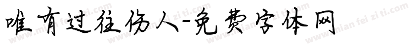 唯有过往伤人字体转换