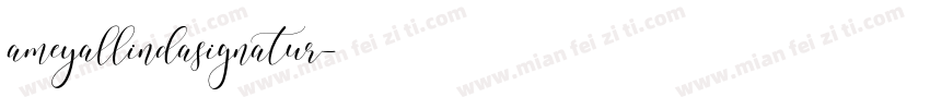 ameyallindasignatur字体转换