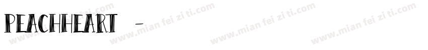 peachheart署名字体转换