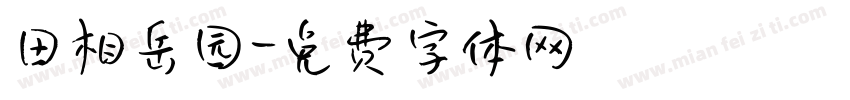 田相岳园字体转换
